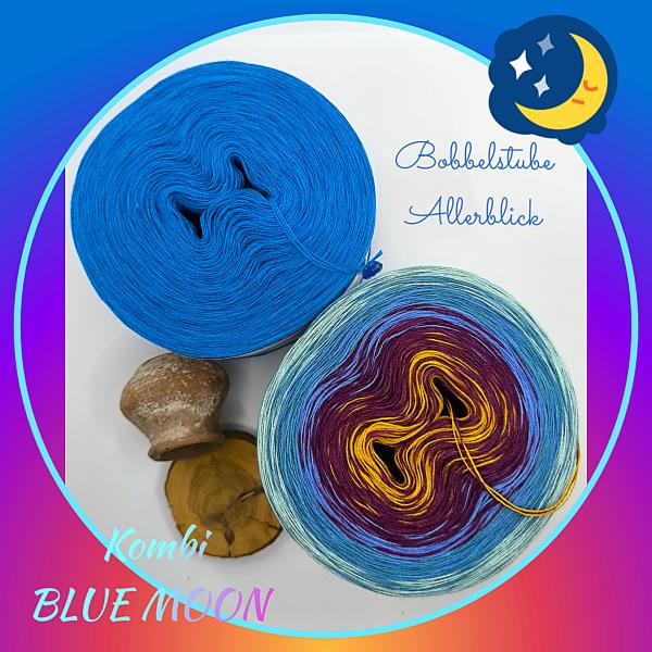 "KOMBI BLUE MOON" 5 Farben 1x Uni / 1x Farbverlauf